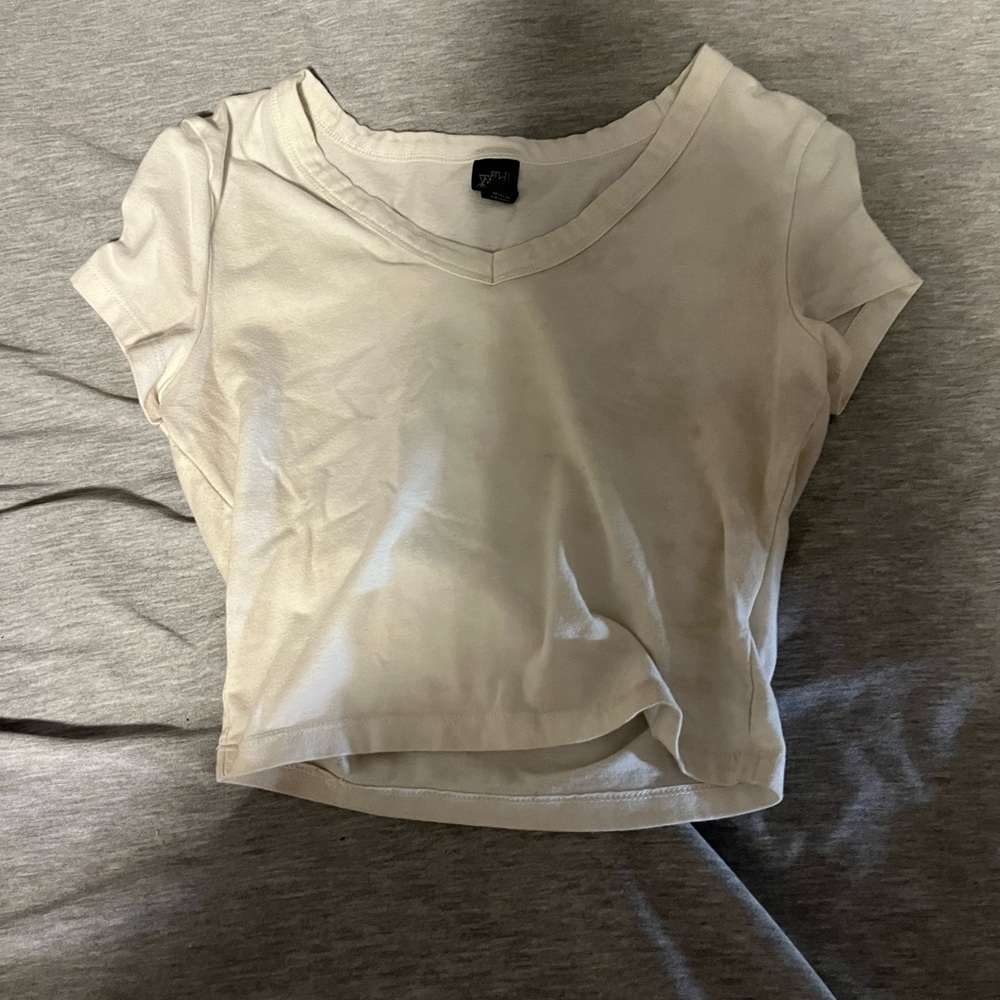 WILD FABLE white crop top from target (xs)